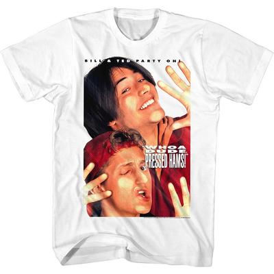 Bill & Ted's Filmparty An Whoa Kumpel Telefonzelle Gepresste Schinken Herren T-Shirt