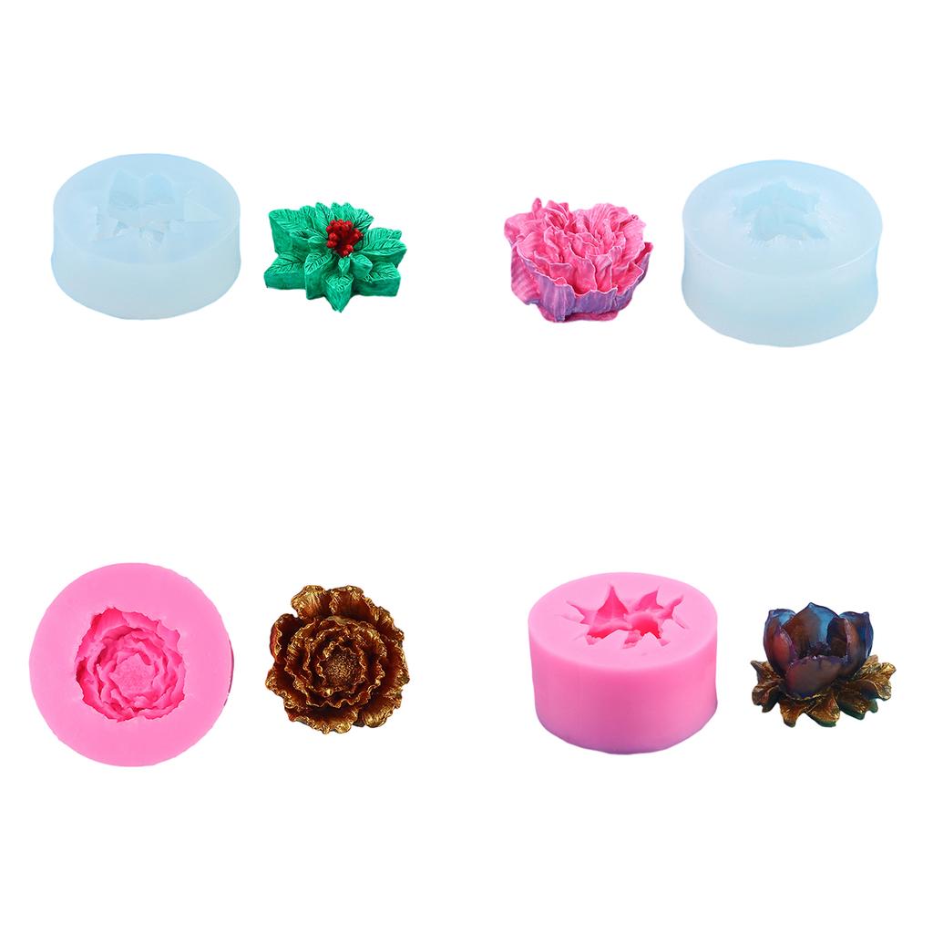 Chocolate Mold Flower Shaped Silicone Mousse Mold Pastry Baking Supplies Silicone Material Suitable for Baking Treats