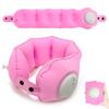 Portable Inflatable U-Shaped Neck Pillow for Travel, Office, Car & Airplane Nap Support