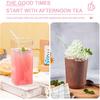 6-Pack Reble Glass Straws Set, Clear Glass Drinking Straw, Cute Colorful Straws with Cleaning Brush, 8''x8MM