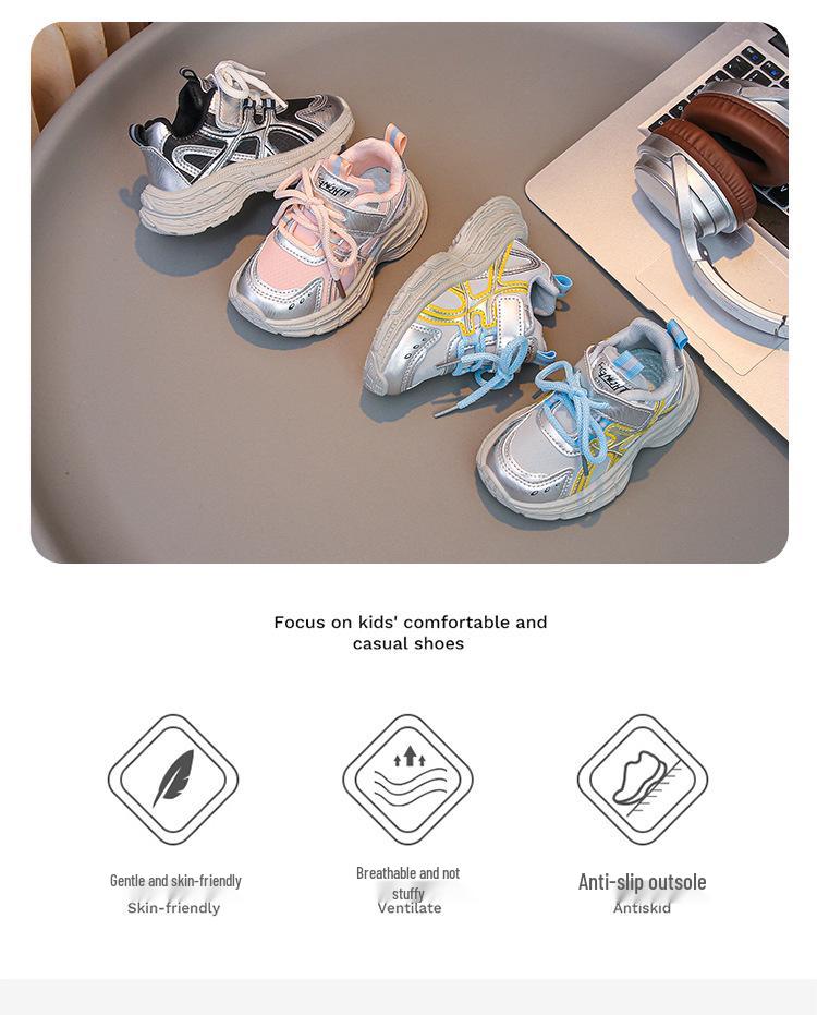 Kids' Breathable Sports Running Shoes: 2025 Korean-Style Sneakers for Boys and Girls