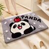 Cartoon Bathroom Toilet Faux Cashmere Floor Mat - Dirt-Resistant & Easy To Clean