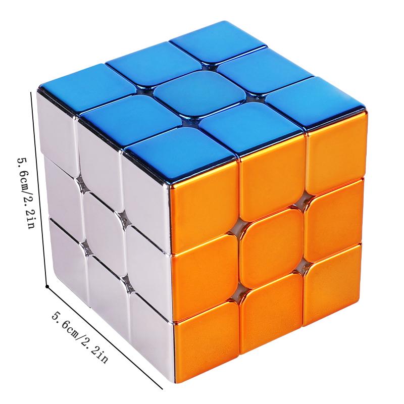 Sengso Speed Plating Magic Cube 2X2 3X3 Pyramid Stickerless Magnetic Smooth Cube Educational Toys
