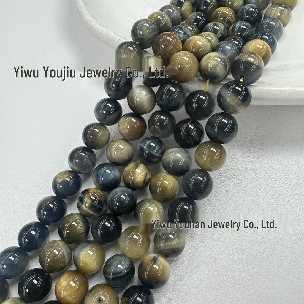 Handmade Natural Colorful Tiger Eye Stone Beaded Jewelry Accessories