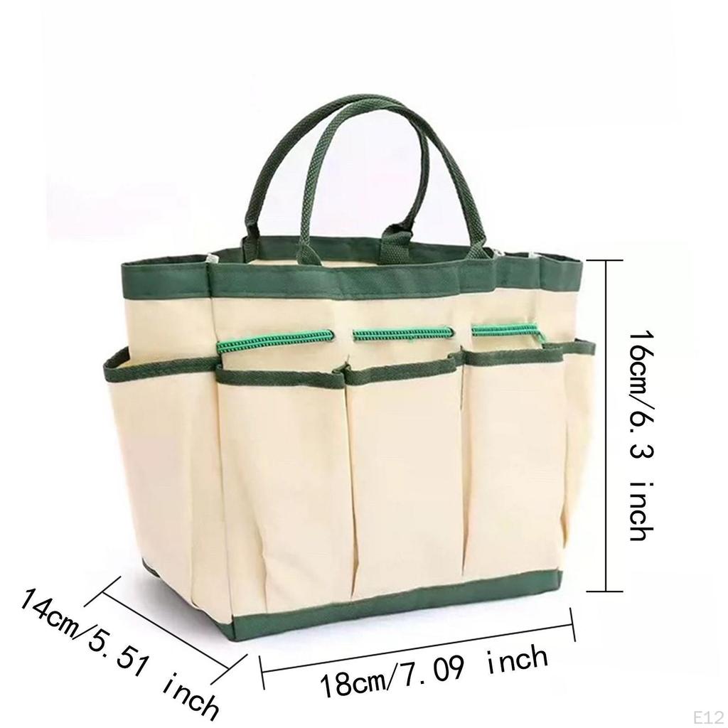 Garden Tool Bag Tote Large Capacity Sturdy Waterproof Carrying Portable Handbag for