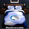 Set Biancheria da Letto Design Atalanta FC 1 Copripiumino + 2 Federe Morbido Traspirante Biancheria da Letto per la Casa