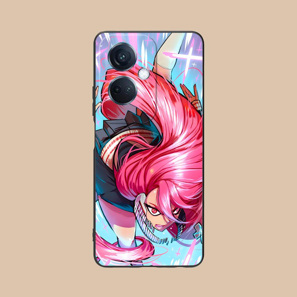 Dandadan Aira Shiratori Phone Case for OPPO Reno 14 13 12 11 10 9 8 7 6 5 F T Pro 5G Colorful Printing Cover Pretty Luxury Cover