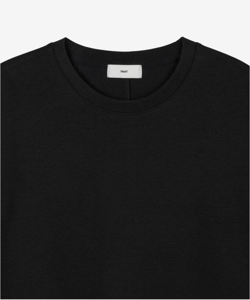 Tienjiti W Essential Cropped Tee (Black) Tnts6E205Bk