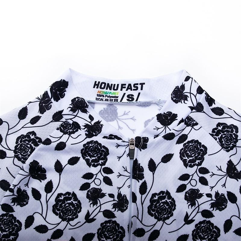 Toamnă Ciclism Tricouri Ciclism Set Haine Femei Mânecă Lungă Negru Pantaloni cu Bretele Costum Haine Ciclism