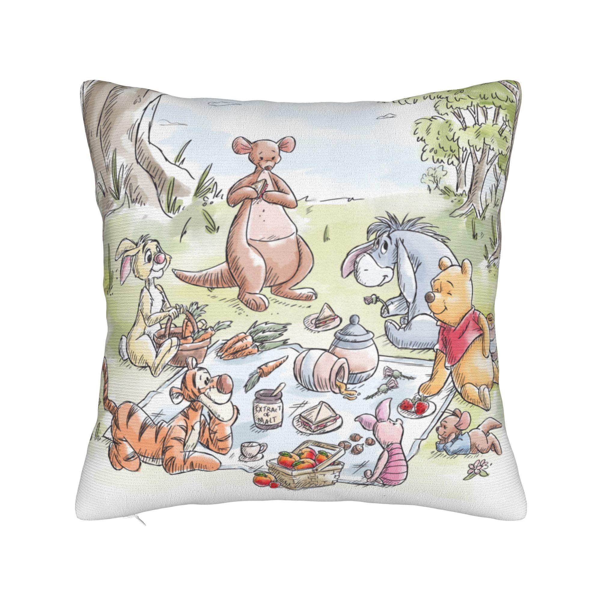 

Winnie the Pooh & Piglet A Nap is Always a Good Idea Pillowcase Cushion Cover Decor Pillow Case Cover Home Zippered 45*45cm 30cmx30cm