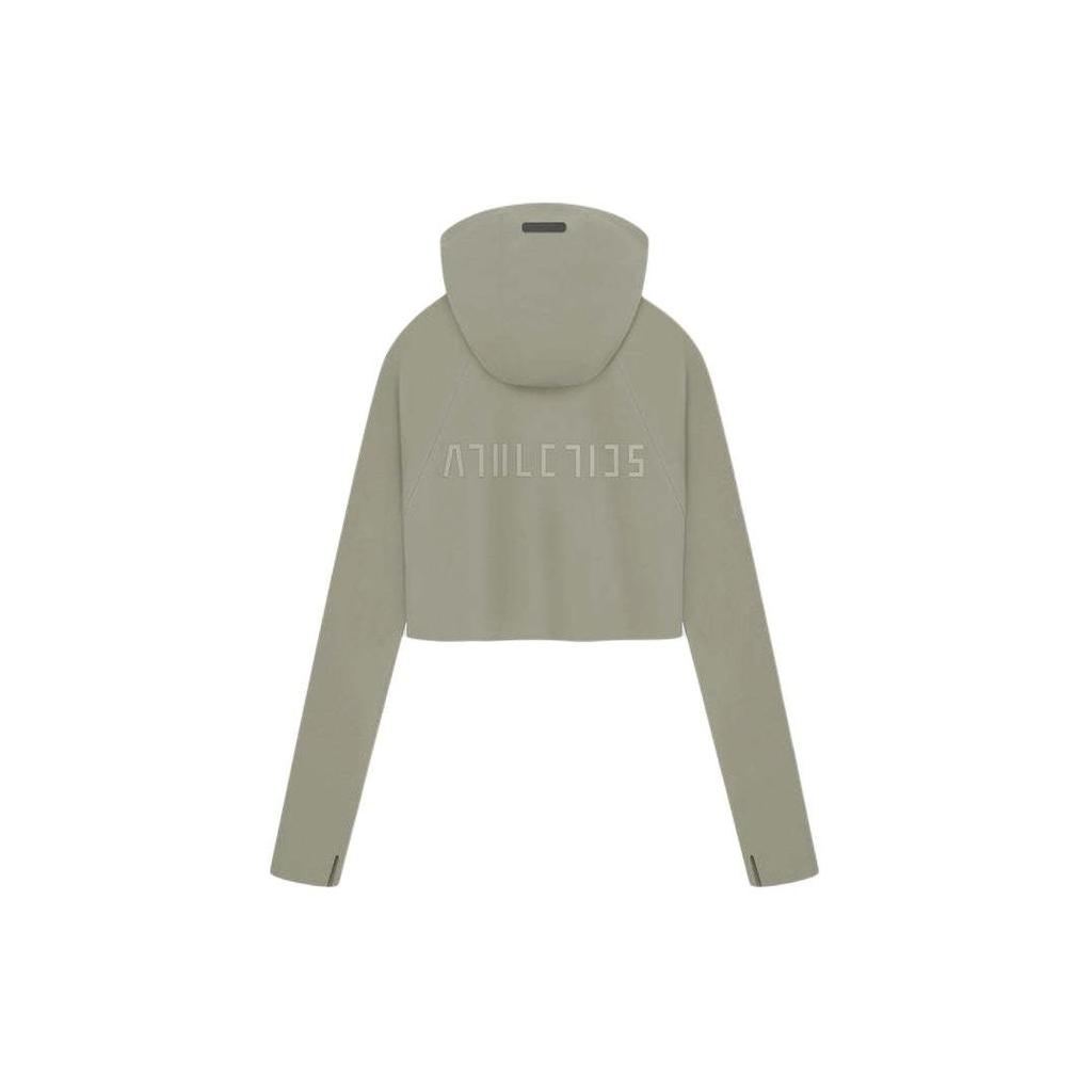 adidas x Fear Of God Athletics Base Layer Crop Hoodie Clay Women Tops Tan IN5904
