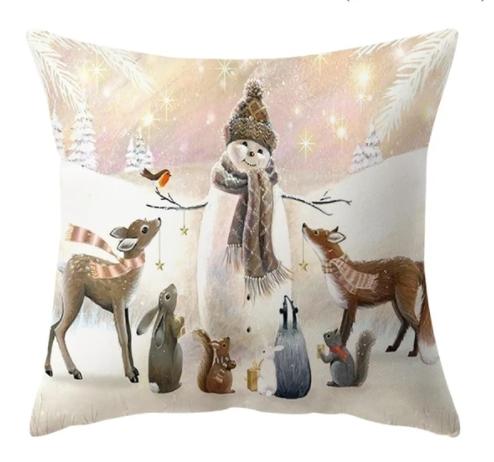 45Cm Christmas Pillowcase Cushion Cover Christmas Decorations For Home Christmas Ornament Gift Happy New Year
