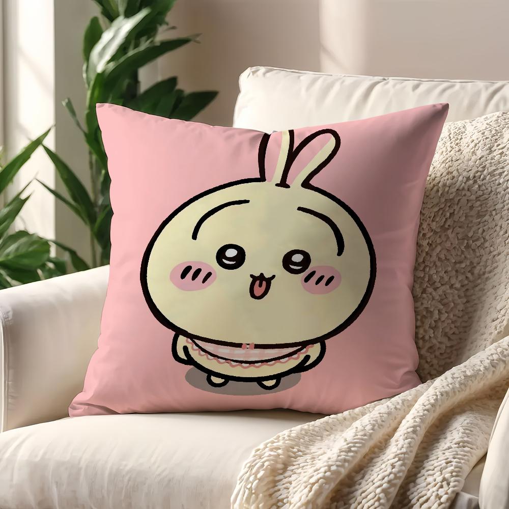 Cute CChiikawaS cushion cover For Pillow Printing Sofa Decoration Home Car Room Coffee Shop Office Nordic Simplicity