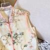 2024 Summer Women's Retro Chinese Style Embroidered Frog Button Sleeveless Vest