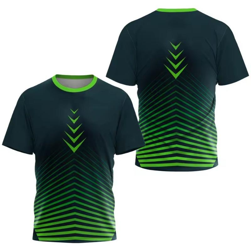 Fashion Gradient Stripe Print T Shirt for Men  Men's Clothes Summer Tops Casual Sports 3d T-Shirts