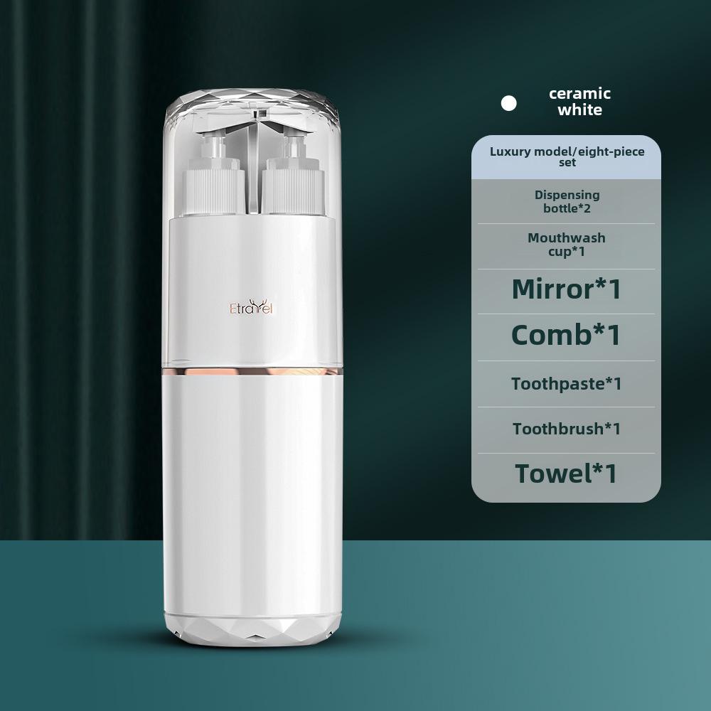 Hayan/Haiying Portable 8-in-1 Travel Wash Cup & Toiletry Storage Bag