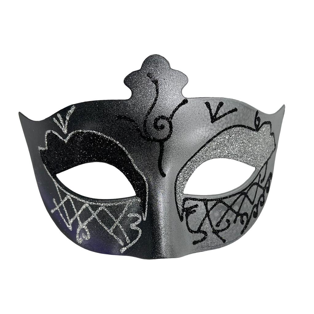 Roman Party Mask Glitter Masquerade Party Mask Glitter Hand-Painted Mask Comfortable For Themed Event Bar Event Venetian