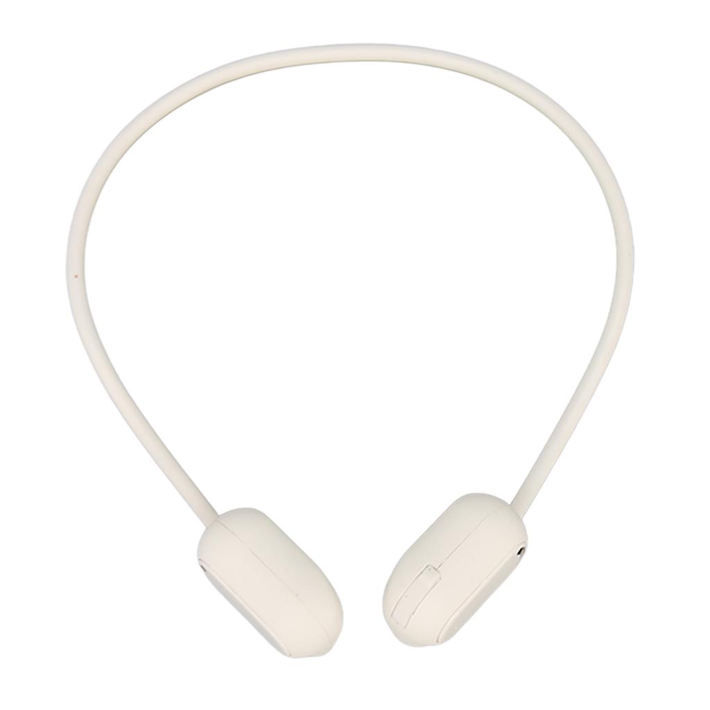 Open Ear Bluetooth Headphone Stereo Lossless Rechargeable Wireless Headset for Running Driving Workout White