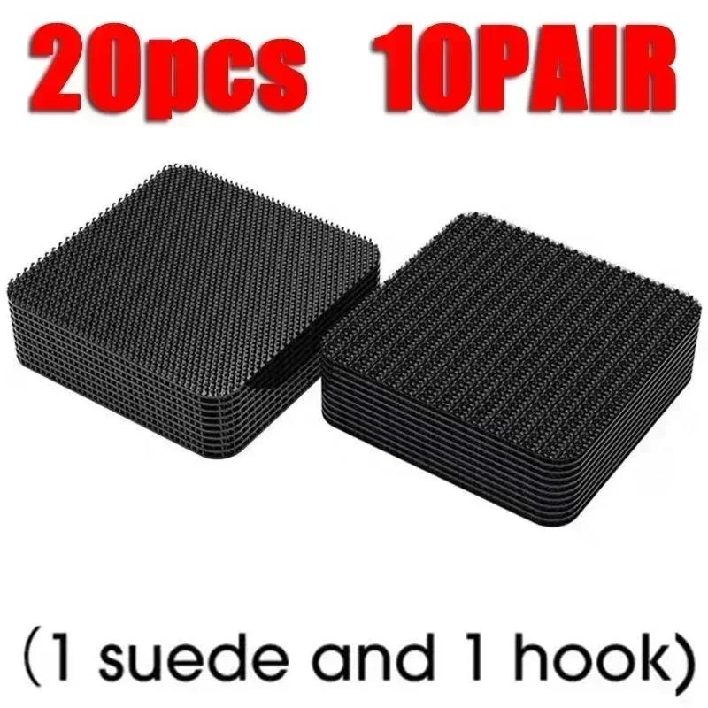 100/2pc New Carpet Fixing Stickers Double Faced High Adhesive Car Carpet Fixed Patches Home Floor Foot Mats Anti Skid Grip Tapes