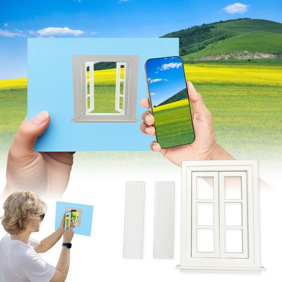 Cadre de fenêtre créatif Accessoire de photographie pour photos de voyage Cadre de photographie extérieur portable Met en valeur les paysages et les sujets Accessoire pour blogueurs