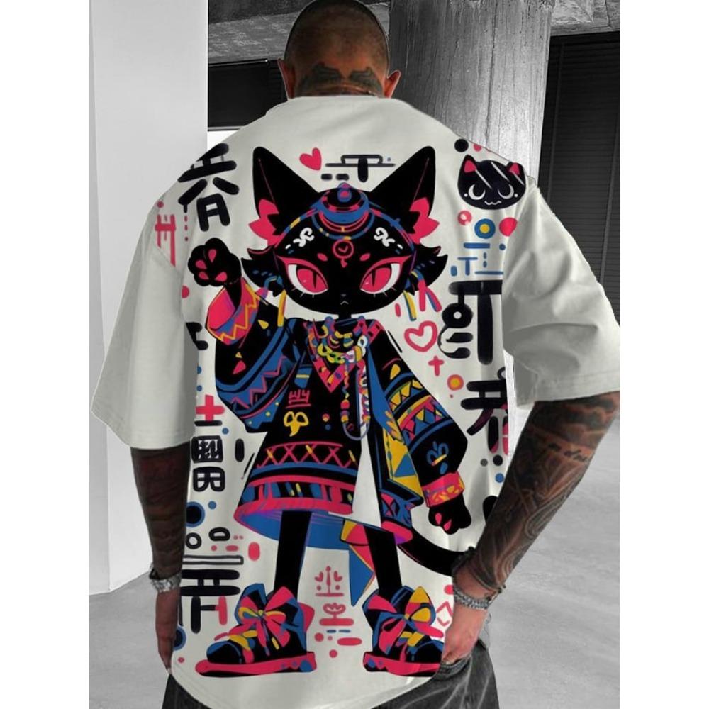 Hip hop Summer Fashion 3D Printing Anime Printed T-shirt 2XS