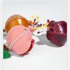 Sophisticated Pomegranate Shape Genuine Leather Charm Accessory for Car and Bag Decoration with Multiple Color Options