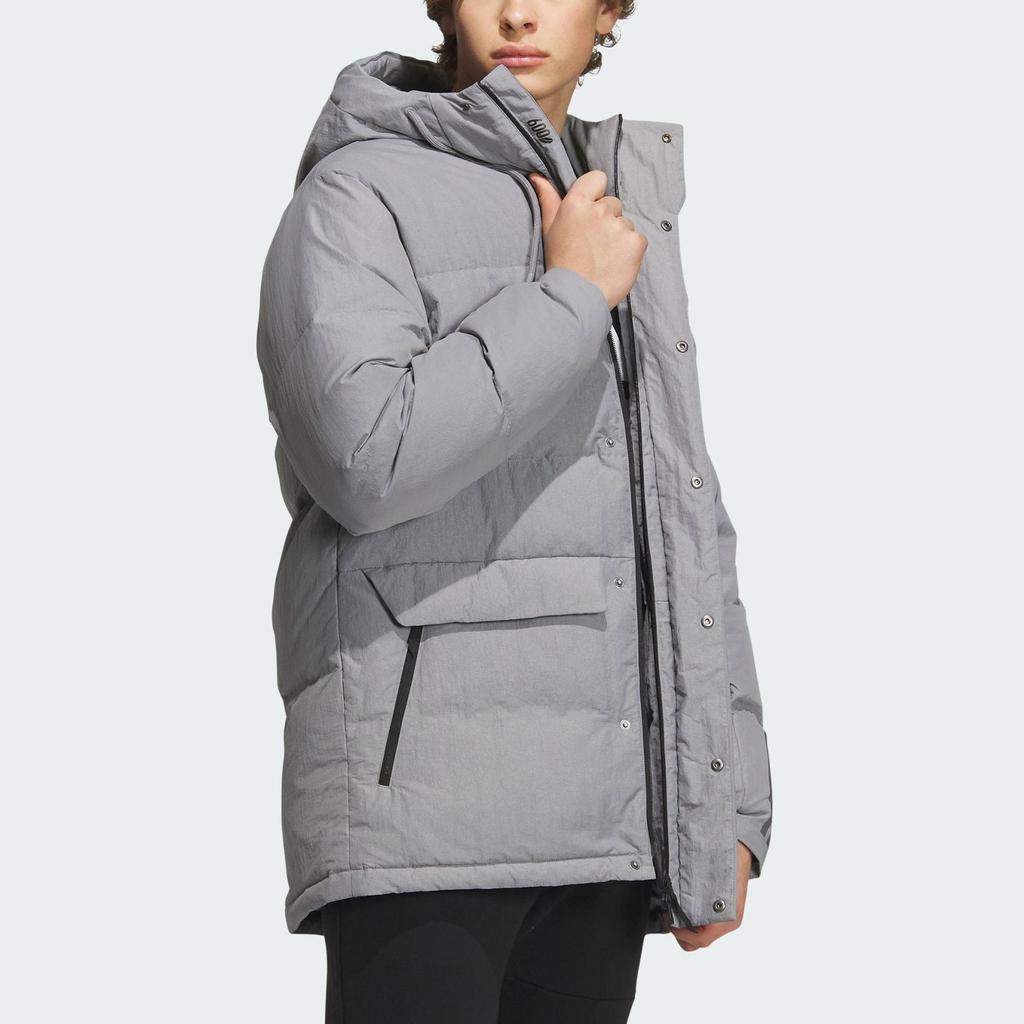 adidas Daily DOWN MID LENGTH JACKET Down Jacket Men's Gray IL8924