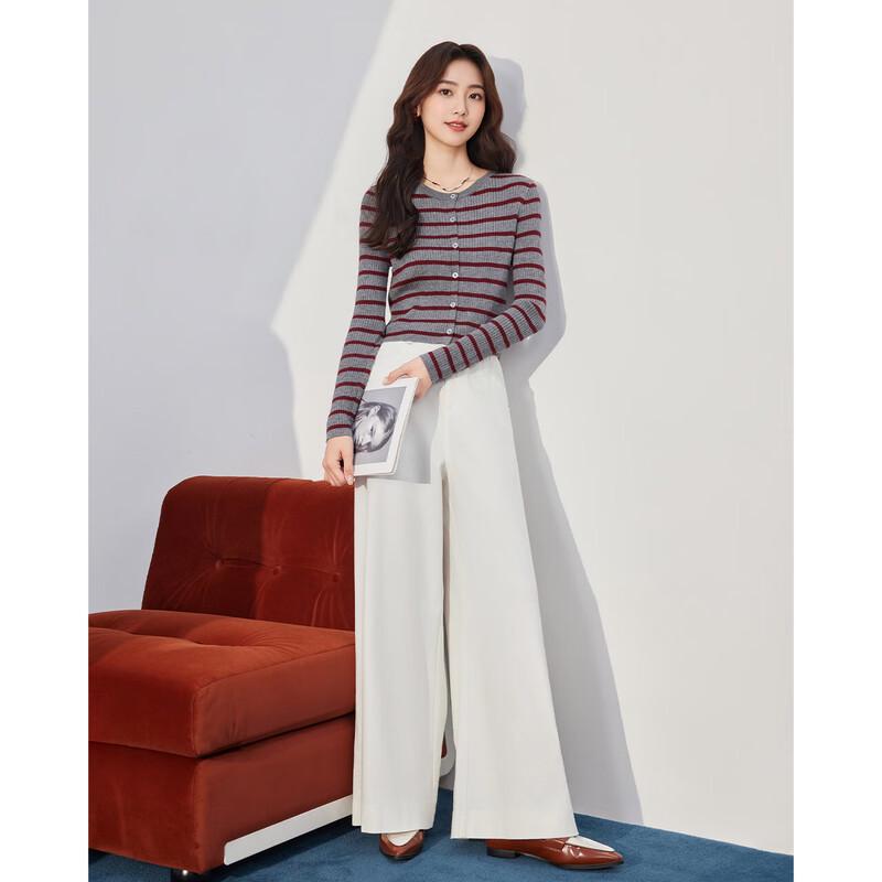 IEF 2025 Autumn Korean Style Wide-Leg Pants