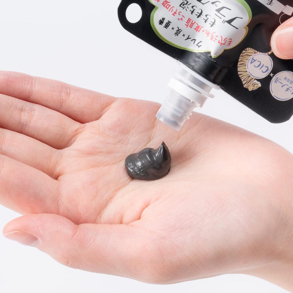 Clear Turn KOSE Keana Komachi Shine Genji Mochi Mochi Black Facial Cleanser for Shine and Acne Set with Bonus Pore Care Prevention, 2-Piece Included,