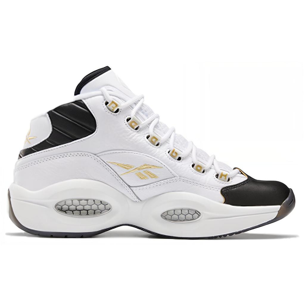 New Reebok Question Mid Black Toe EF7599