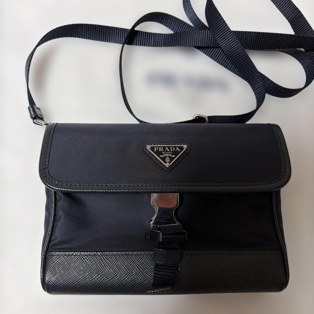 Used PRADA Saffiano Shoulder Bag Smartphone Case
