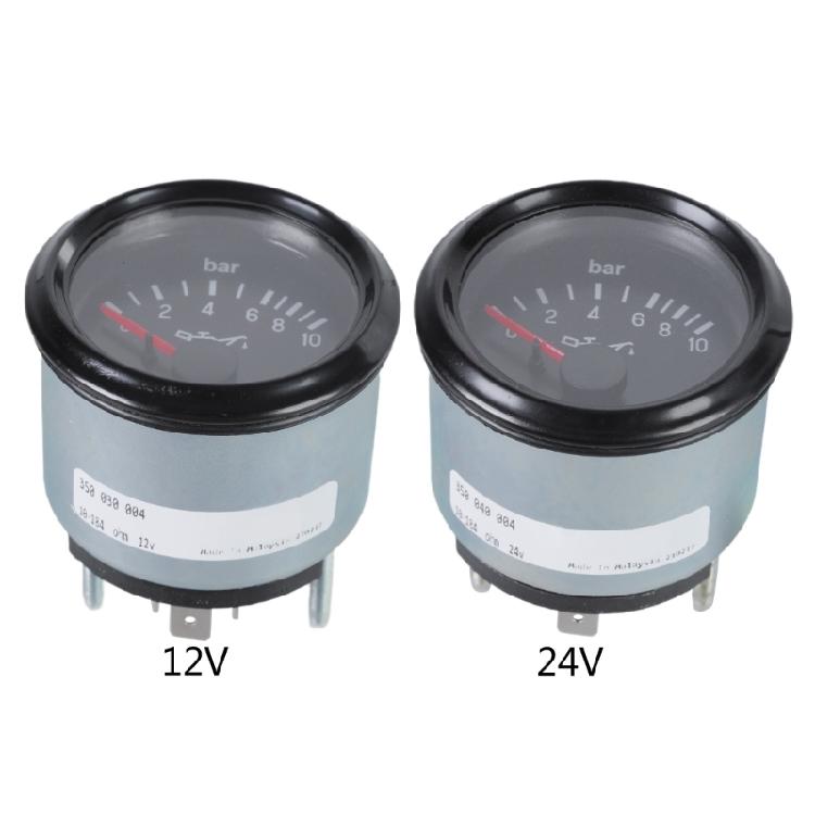 Versatile Oil Pressure Gauges 0 to 10 Bar Automotive Oil Pressure Monitors for Everyday Driving Racings Vehicle Maintenance