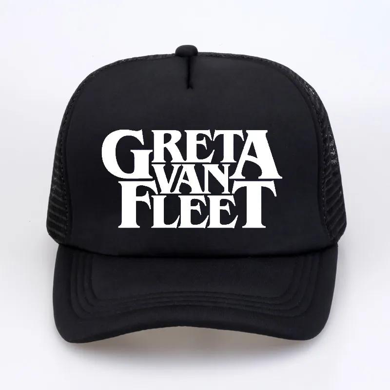 

Greta van fleet baseball caps fashion summer mesh cap casual breathable trucker hat Unisex Women adjustable snapback hats