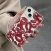 Red Lips Case: Compatible with iPhone Models 13-16, 12/11/XSM, Space Precision Design