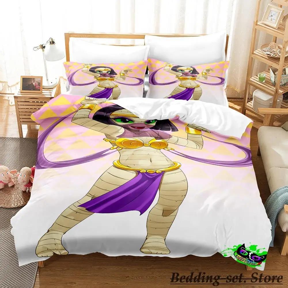 Mummy Girls Anime Bedding Set Single Twin Full Queen King Size Bed Set Adult Kid Bedroom Duvetcover Sets Anime Parure De Lit Bed