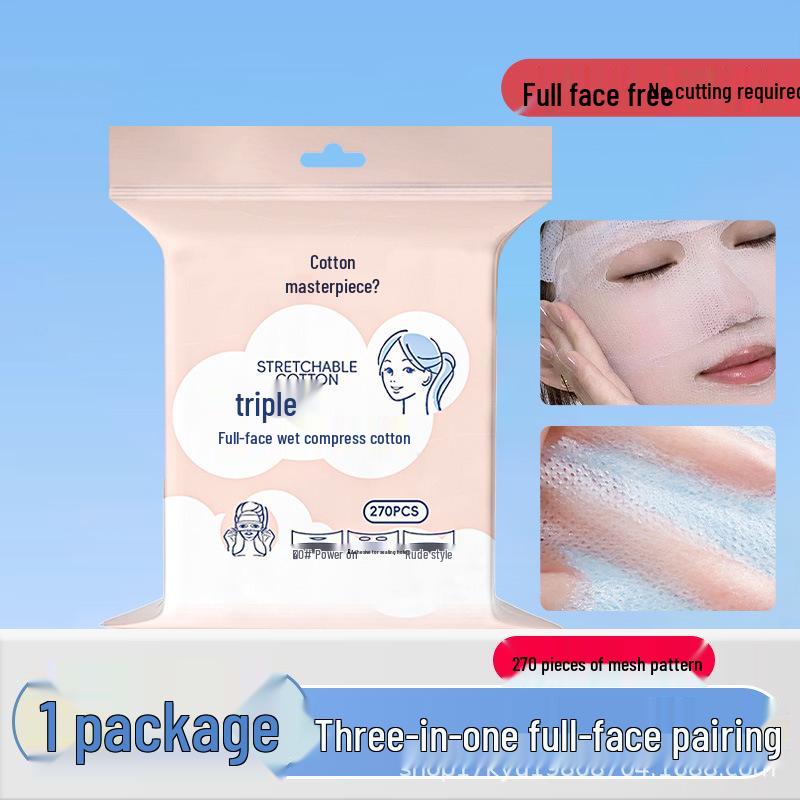 Stretchable Pore-Opening Cotton Pads for Makeup and Salon Use