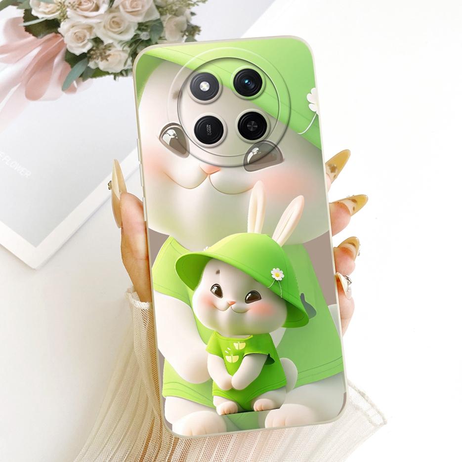 For Honor Magic7 Lite Case HonorX9C Cute Rabbit Cartoon Painted Cover Soft TPU Phone Case For Honor X9C Smart Magic 7 Lite Shell