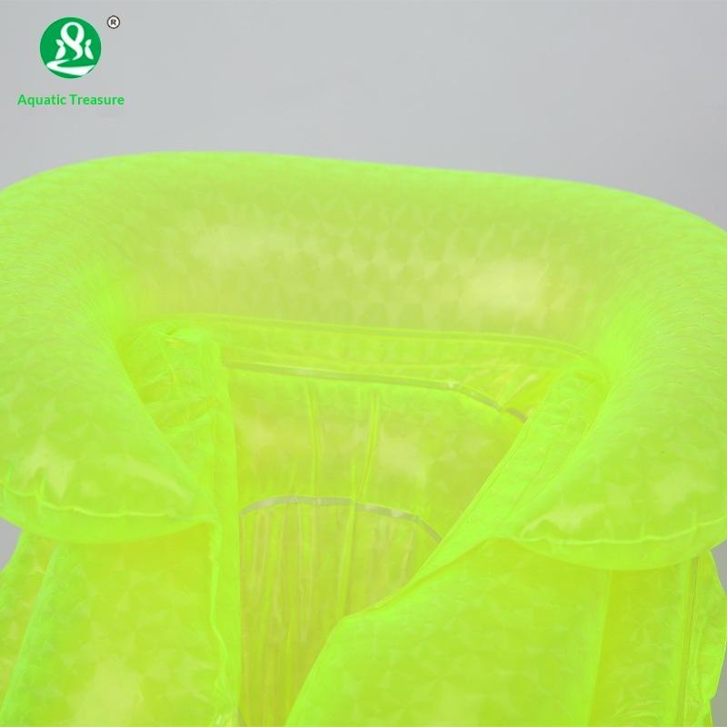 1Pcs Baby Swimming Equipment Children'S Fluorescent Inflatable Vest Life Jacket Thickened Swimming Clothes