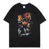 Vintage Y2k Tops Fashion Tshirt Rapper Tupac Tops Hip Hop Streetwear Print T Shirt Women Harajuku Casual Loose Tees Unisex