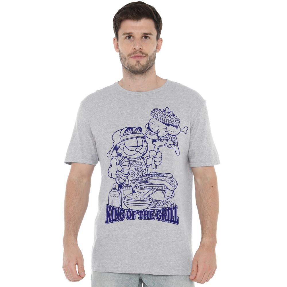 Garfield King Of The Grill T-Shirt S-5XL Athletic Heather XXXL