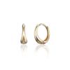 14K Noah Teardrop One-Touch Ring Earrings