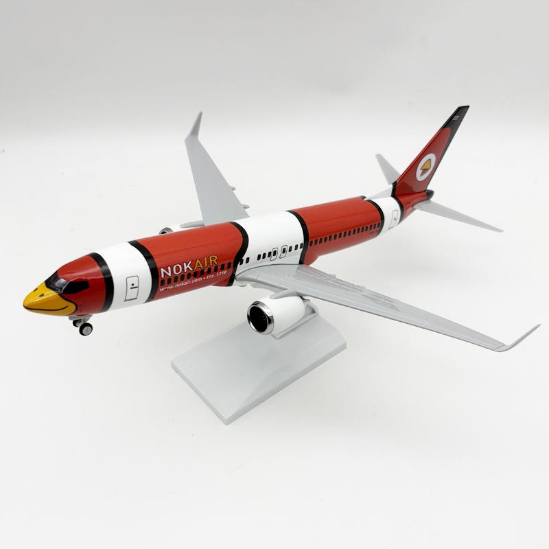 30cm Models Aircraft Nok Air B737-800 Simulation Resin Scale Plane with Wheels Finished Souvenir Gift Authentic Collectible