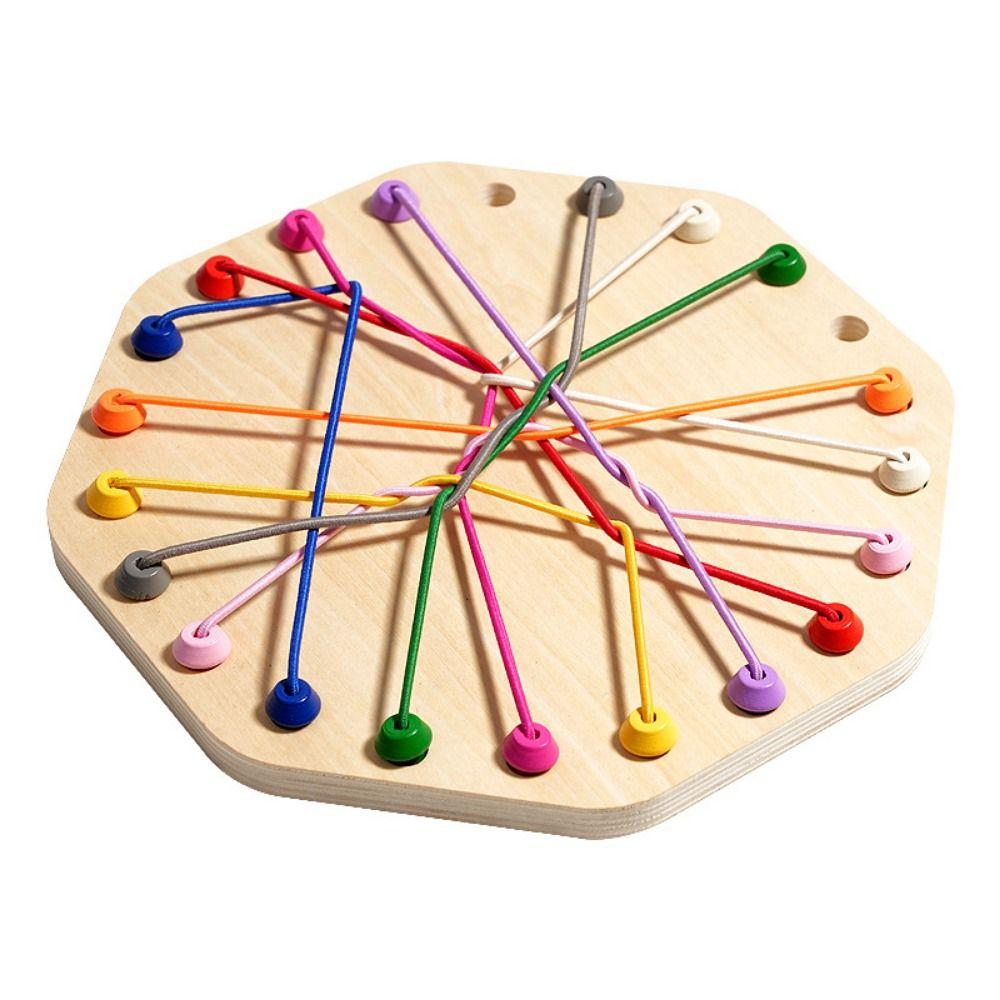 Twisted Connected Line Rope Untangling Toy Logical Thinking Board Rope Puzzle Game  Children Toys