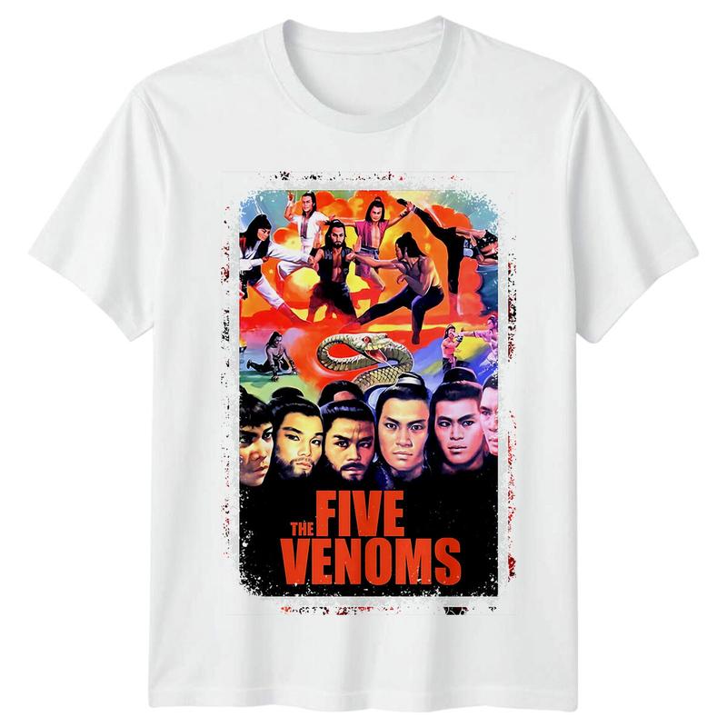 The Five Venoms (1978) Movie Poster Inspired Unisex T-Shirt Retro 70s Tee S