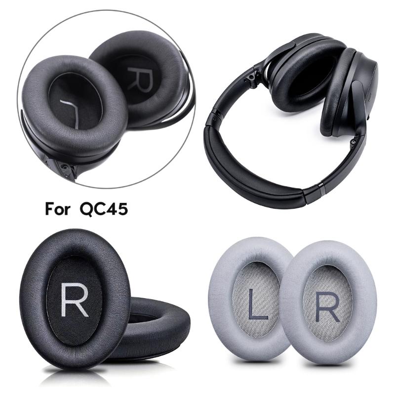 Soft and Elastic Ear Pads Ear Cushions for QC45/QC35 Headphones Earpads Block Noise, Improve Sound Quality Sleeve
