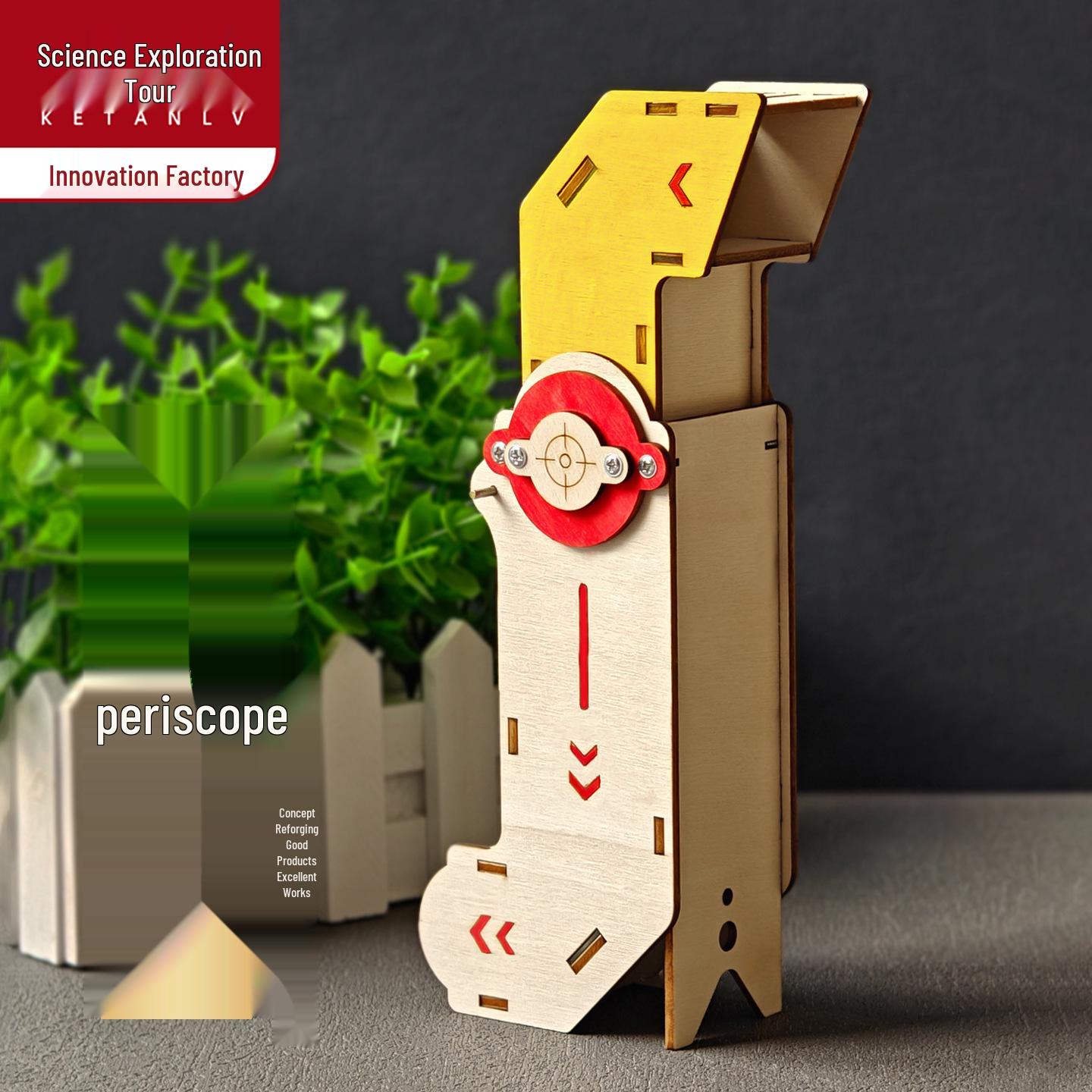 Student Science DIY Periscope Kit: Handmade Physics Experiment Toy for Kids