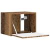 Wall Mounted TV Cabinet Smoked Oak Finish 39 x 31 x 29.5 cm