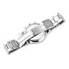 Fashion Men Round Sub-dials Decor Alloy Band Analog Quartz Wrist Watch Gift