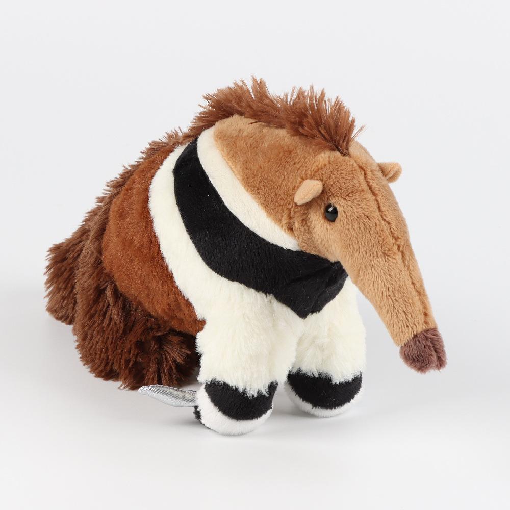 Anteater Cute Plush Toy Lifelike Animals Simulation Stuffed Doll Kawai Gifts for Kids
