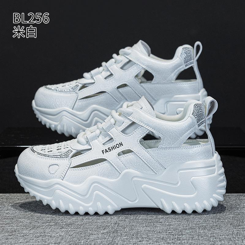Summer Breathable Dad Shoes New Thick-soled Small Hollowed-out Woven Casual Sports Sandals